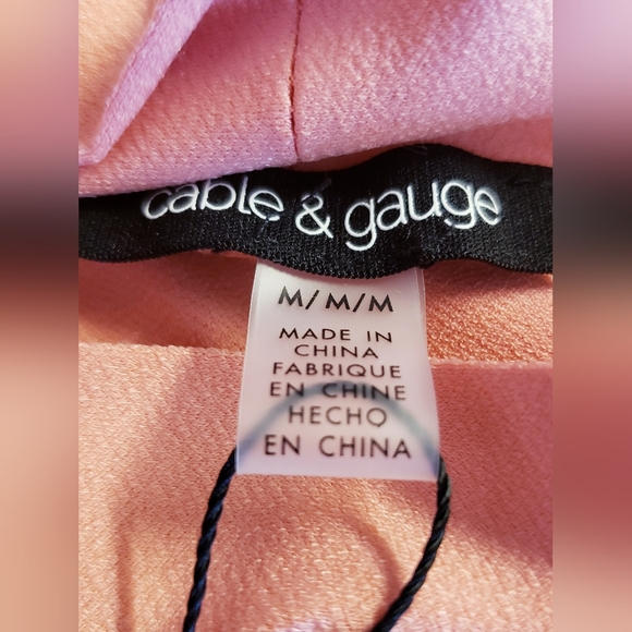 Cable & Gauge Bow Tie Mock Neck Top - Picture 8 of 9